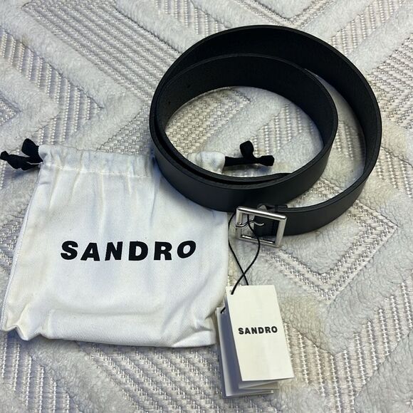 SANDRO LEATHER BELT - Picture 2 of 5